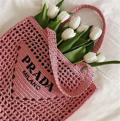 bolsa prada crochet original|bolsas de Prada mujer.